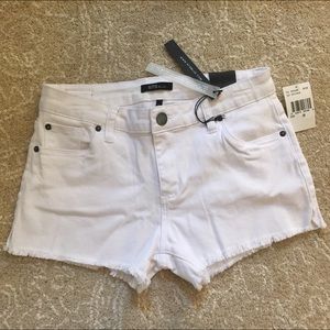 NWT White Jean Cut-off Shorts